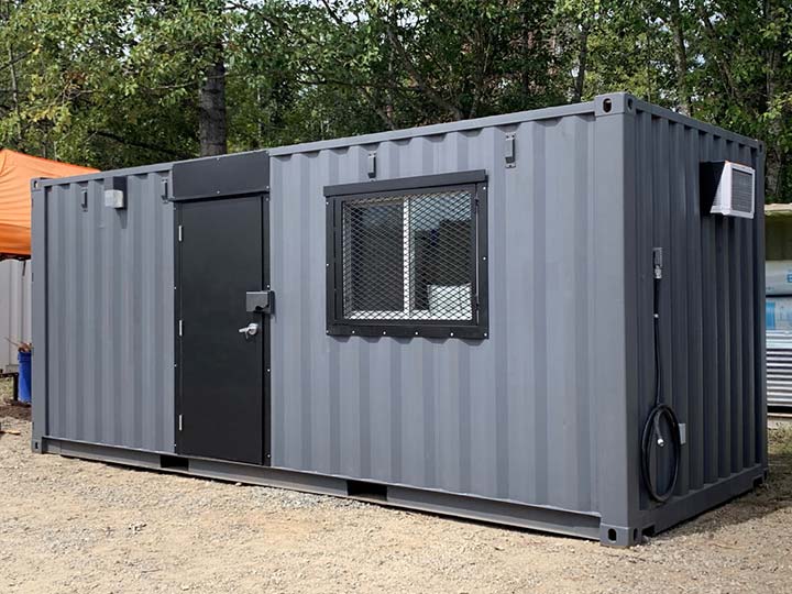 Construction Office: 20' Shipping Container | CUSTOM CUBES Vancouver