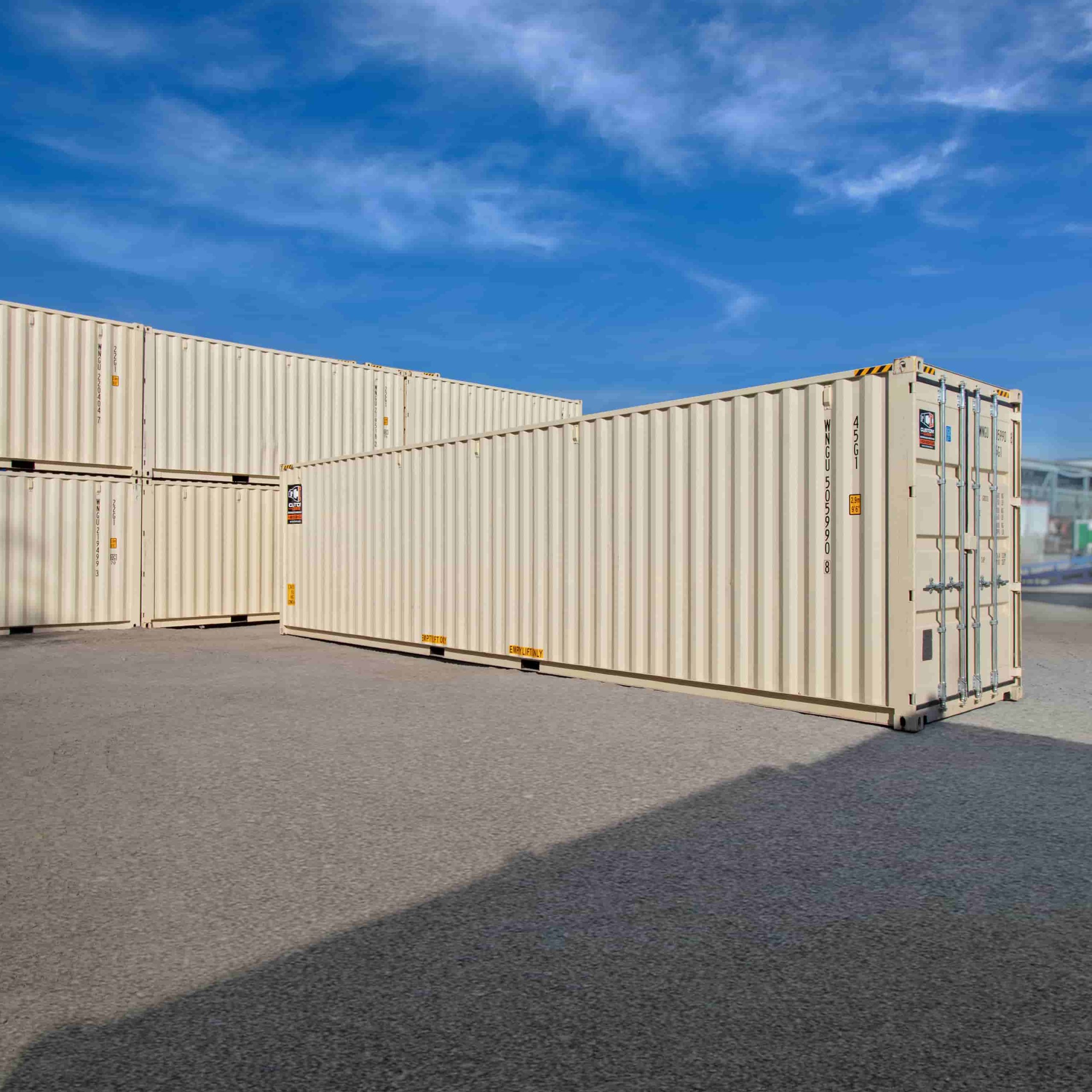 40’HC New (1-trip) Shipping Container - Custom Cubes