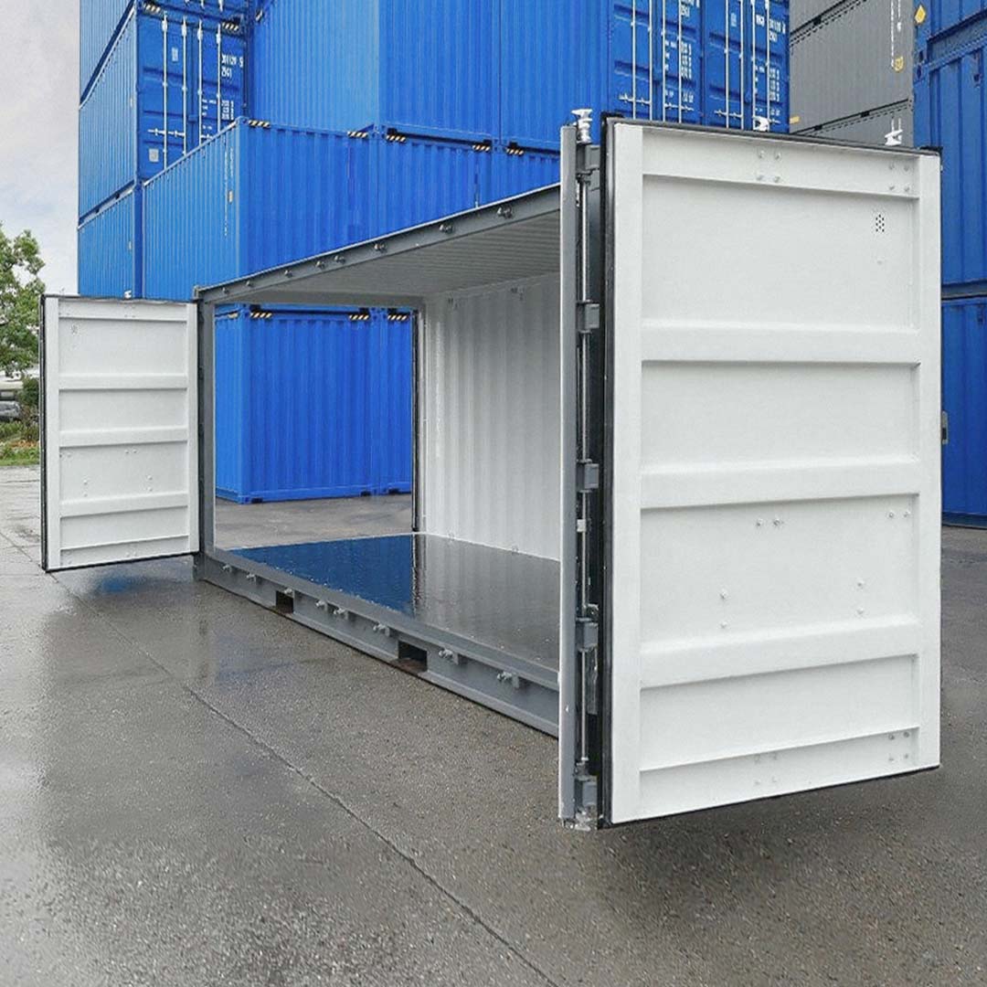 20’ New (1-trip) “Openside” Shipping Container - Custom Cubes