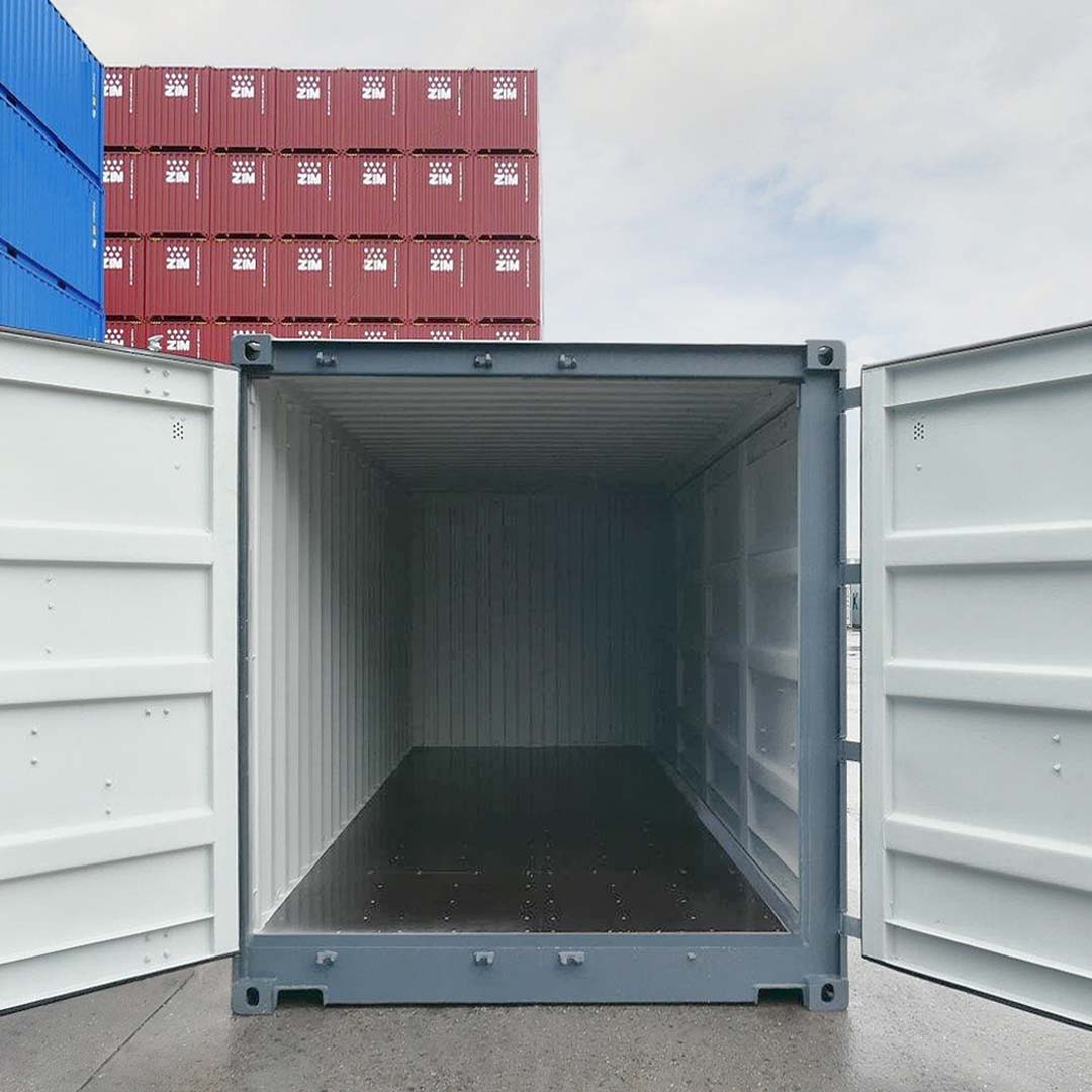 20’ New (1-trip) “Openside” Shipping Container - Custom Cubes